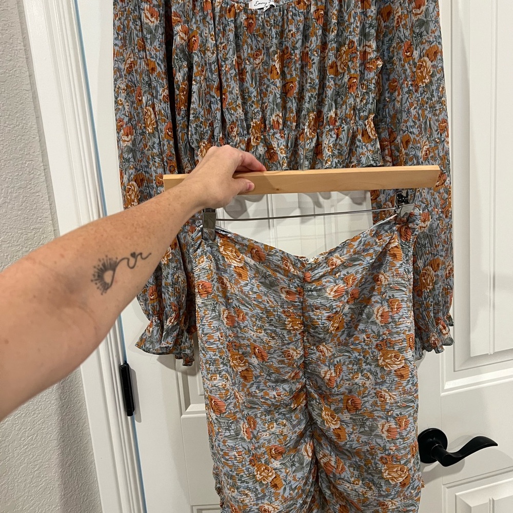 Emory Park Floral Blouse and Trousers Set